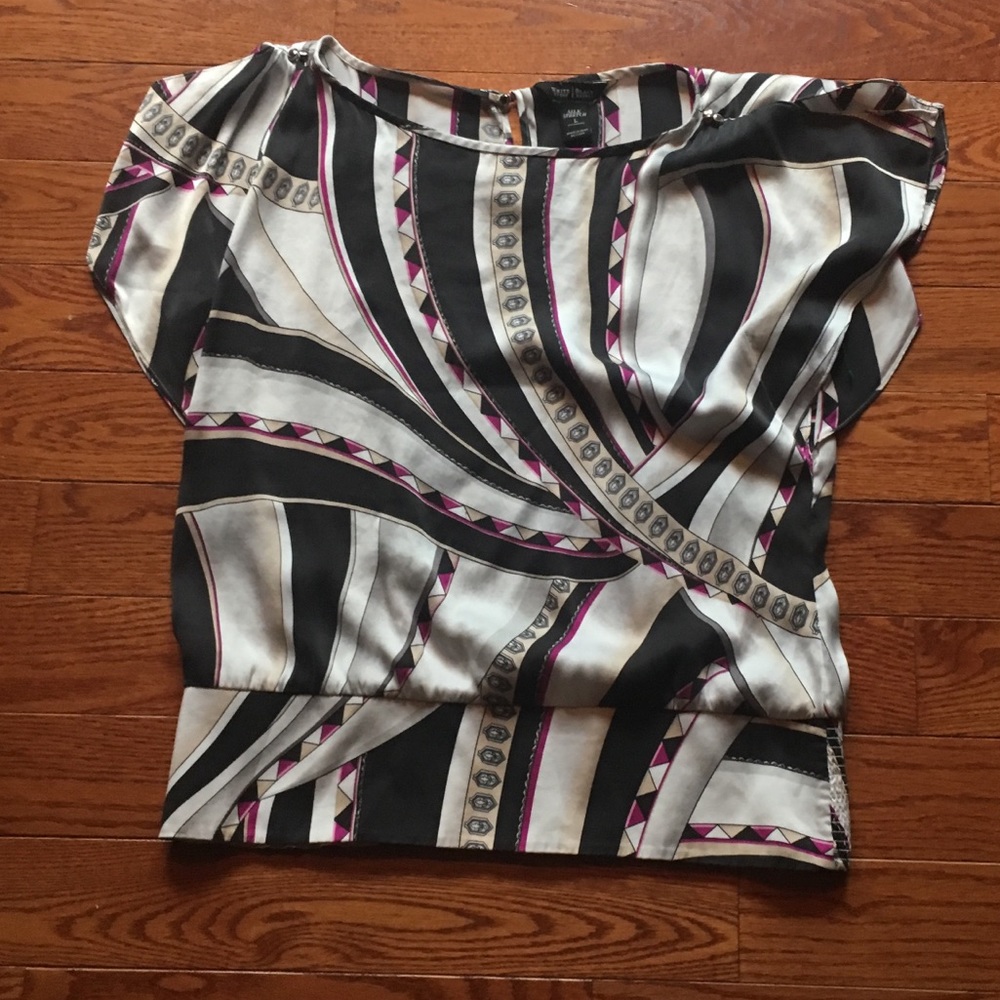 Super cool flowy silk blouse